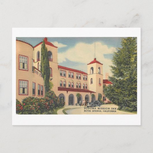 Vintage Sonoma Mission Inn Postkarte (Vorderseite)