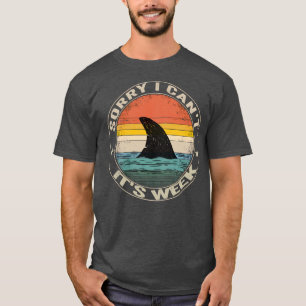 Vintage Sorry Ich Kann Es Nicht Es Ist Woche Lusti T-Shirt