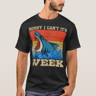 Vintage Sorry, ich kann nicht, es ist Woche marine T-Shirt