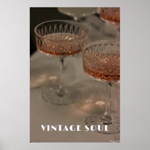 Vintage Soul: Crystal Coupe und Rose Spirits Kunst Poster