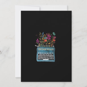 Vintage-Soul-Schreibmaschine-Sublimation Dankeskarte