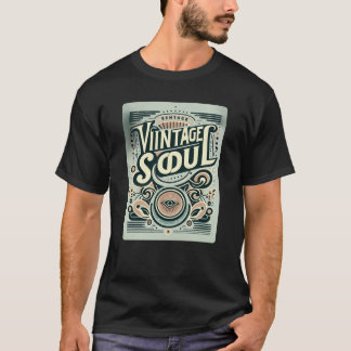 Vintage Soul-Typografie-Zitat-T-Shirt – Zeitlose E T-Shirt
