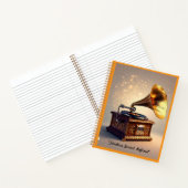 "Vintage Soundwave Art" Notizblock (Innenseite)