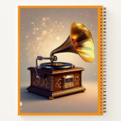 "Vintage Soundwave Art" Notizblock (Rückseite)