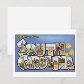 Vintage South Carolina Postkarte (Vorne/Hinten)