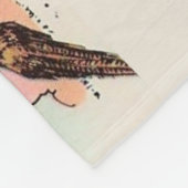 Vintage South Dakota Map Fleece Throw (Ecke)