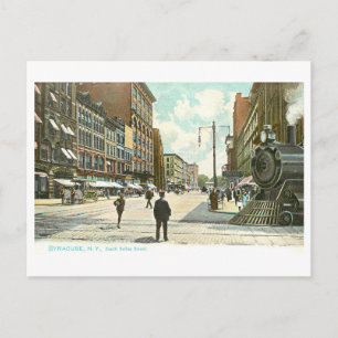 Vintage South Salina Street, Syracuse, New York Postkarte