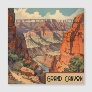 Vintage-Souvenir des Grand Canyon Nationalparks Magnetkarte
