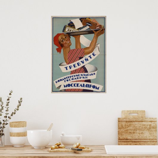Vintage sowjetische Werbung Poster (Küche)