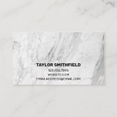 VINTAGE SOZIALE MEDIA MARBLE BUSINESS CARD VISITENKARTE (Rückseite)