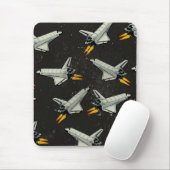 vintage Space-Shuttle-Muster Mousepad (Mit Mouse)