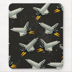 vintage Space-Shuttle-Muster Mousepad