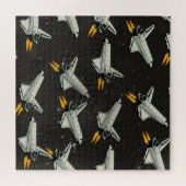 vintage Space-Shuttle-Muster Puzzle (Horizontal)