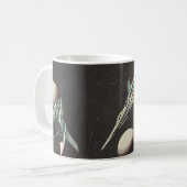 vintage spaceship pattern kaffeetasse (Vorderseite Links)