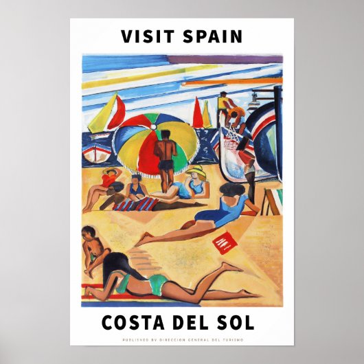 Vintage Spain Travel Poster (Vorne)