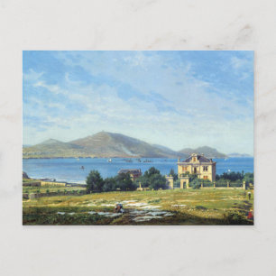 Vintage Spanien Bilbao Reise Gemälde Postkarte