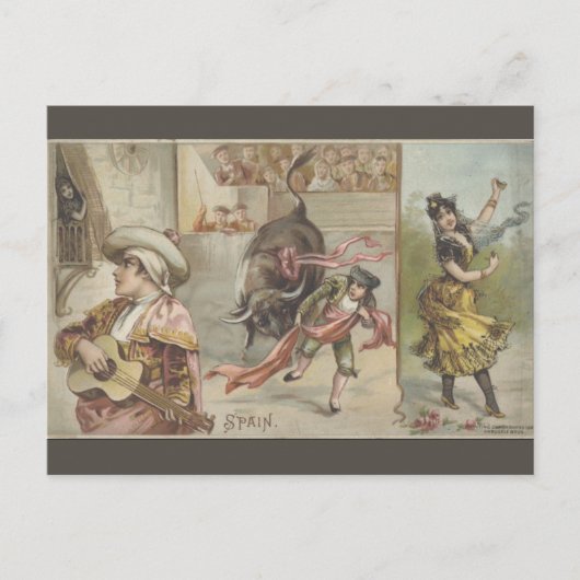 Vintage Spanien Postkarte (Vorderseite)