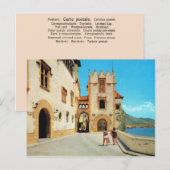Vintage Spanien, Sitges, Museum Postkarte (Vorne/Hinten)