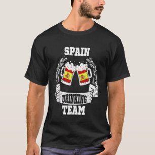 Vintage Spanische Flagge Griechenland Spanien Bier T-Shirt