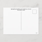 Vintage spanische Kunst Feiertagspostkarte (Rückseite)