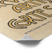 Vintage Spanische Künstlerwerbung Poster (Ecke)