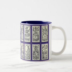 Vintage spanische Tarot-Karten Zweifarbige Tasse
