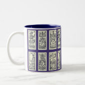 Vintage spanische Tarot-Karten Zweifarbige Tasse (Links)