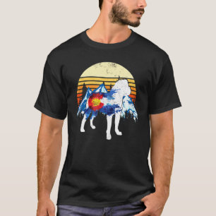 Vintage Spanischer Mastiff Hund Colorado Flagge So T-Shirt