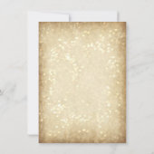 Vintage Sparkle Rustic Bridal Dusche Einladungen (Rückseite)