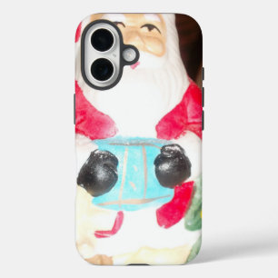 Vintage Spaß Santa mit Schnee   Nostalgischer Feie iPhone 16 Hülle