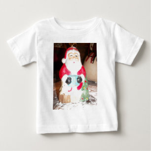 Vintage-Spaß Weihnachtsmann mit Schnee-Kunstposter Baby T-shirt