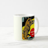 Vintage-Spaß Yellowstone Park Kaffeetasse (VorderseiteRechts)