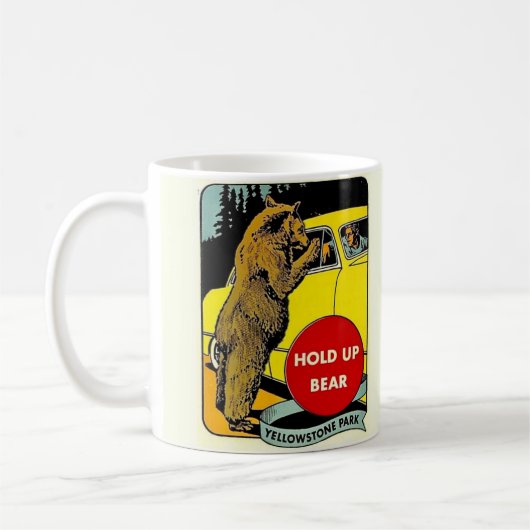 Vintage-Spaß Yellowstone Park Kaffeetasse (Links)