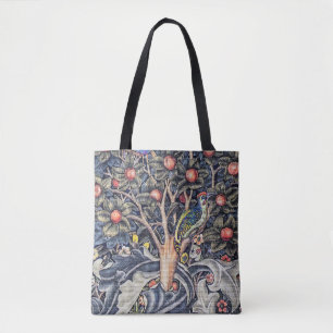 Vintage-Specht-Blumentapete William Morris Tasche