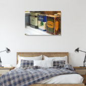 Vintage Specksammlung Leinwanddruck (Insitu (Schlafzimmer))
