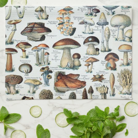 Vintage Speisekarte Geschirrtuch (Gefaltet)