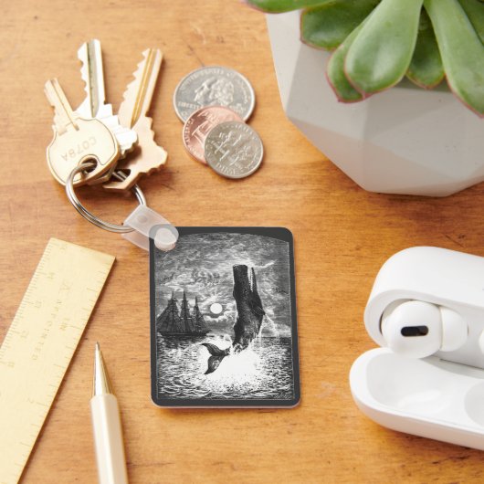 Vintage Spermienwale, Meerestiere Schlüsselanhänger (Schreibtisch)