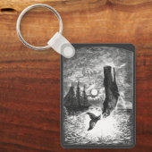 Vintage Spermienwale, Meerestiere Schlüsselanhänger (Vorderseite)