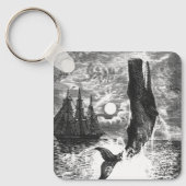 Vintage Spermienwale, Meerestiere Schlüsselanhänger (Vorderseite)