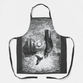 Vintage Spermienwale, Meerestiere Schürze (Vorderseite)