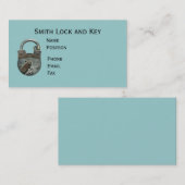 Vintage Sperren- und Tastenkarte Visitenkarte (Vorne/Hinten)