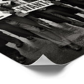 Vintage Sperrzeit Wir Wollte Bier Protest März Poster (Ecke)