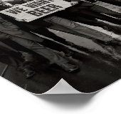 Vintage Sperrzeit Wir Wollte Bier Protest März Poster (Ecke)