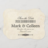 Vintage Spezielle Feiertage Variation 2 Save The Date (Vorne/Hinten)