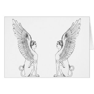 Vintage Sphinx-Abbildung