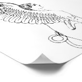 Vintage Sphinx-Abbildung Poster (Ecke)