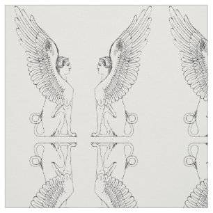 Vintage Sphinx-Abbildung Stoff