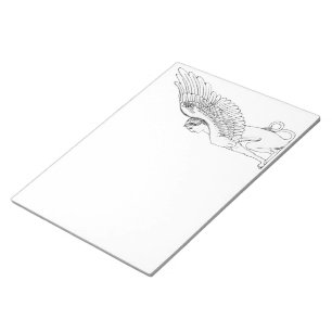 Vintage Sphinx-Illustration Notizblock