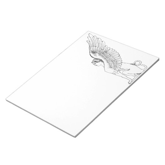 Vintage Sphinx-Illustration Notizblock (angewinkelt)