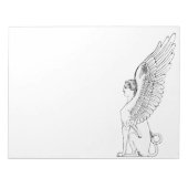 Vintage Sphinx-Illustration Notizblock (Vorderseite)
